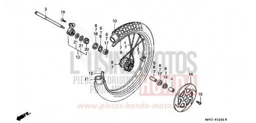 ROUE AVANT CLR125W de 1998